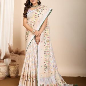 Silk Saree for Women–Indian Traditional Pure Zari Work Saree