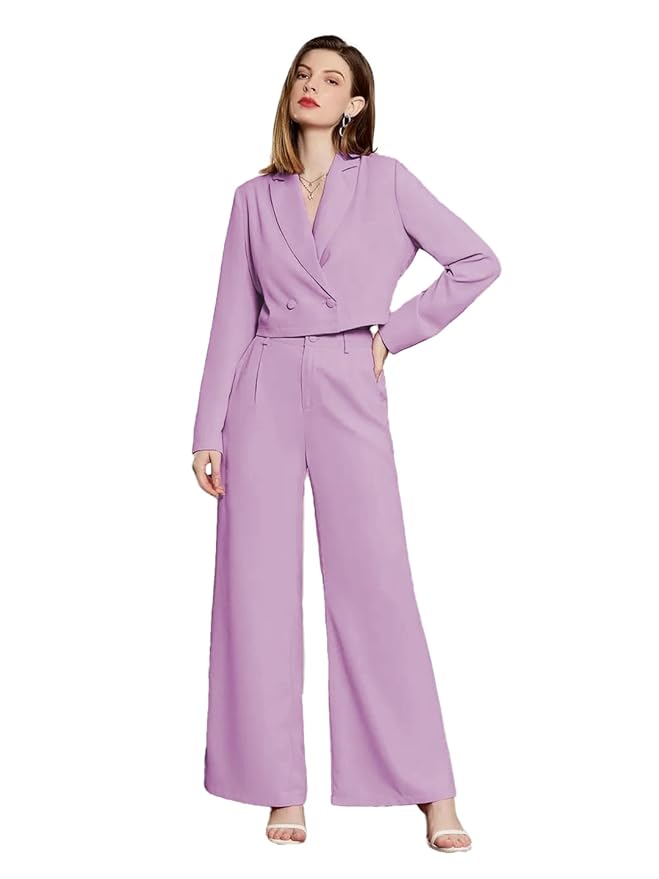 Women's Full Sleeve Co-ord Blazer and Trouser Set.