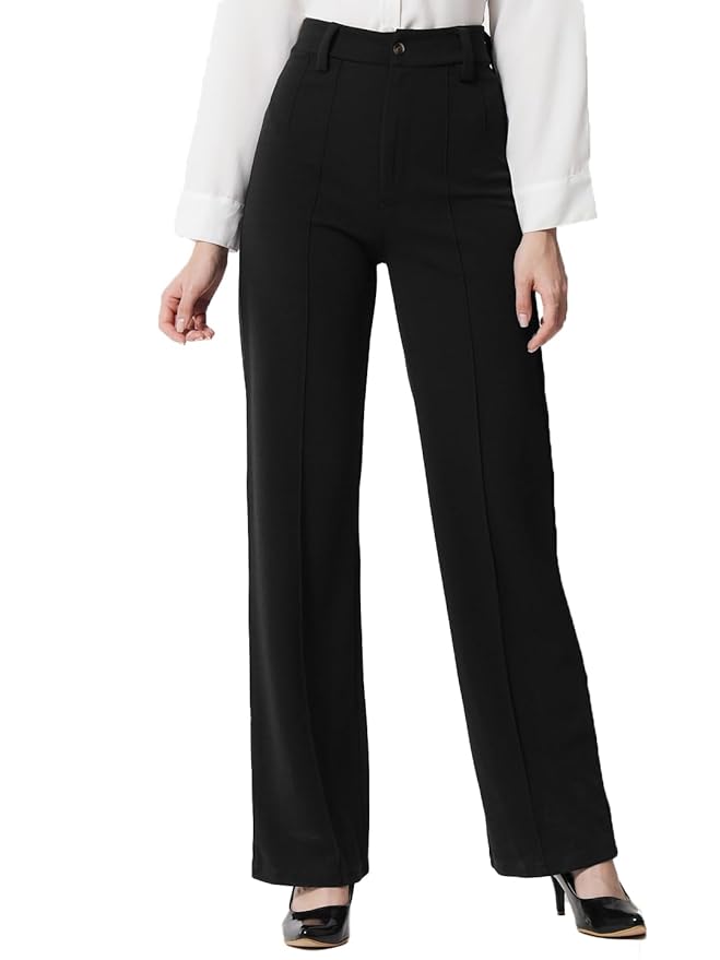 Women Fit Solid Trousers