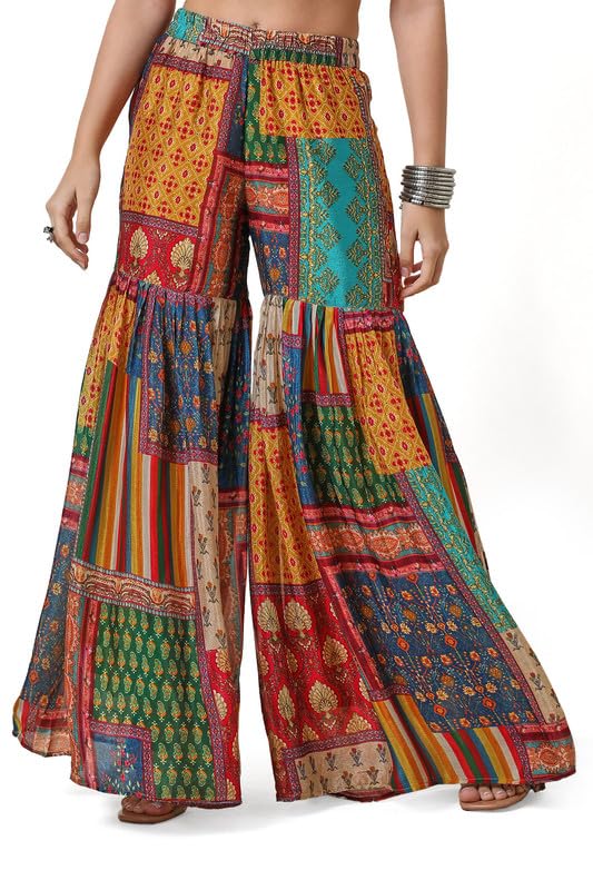 Mustard Tile Print Suit Set with Dupatta - Image 7