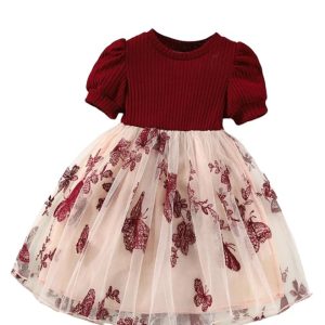Girls Cap Sleeve Dress