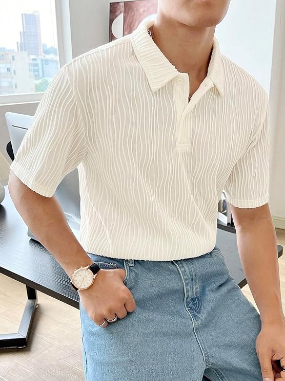 Men Casual Half Sleeve Fit T-Shirt - Image 2